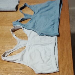 Hanes Heather Gray Sports Bras Set